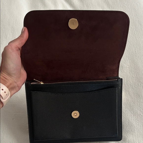 EUC Coach Black Crossbody Bag with Gold Chain - Picture 3 of 6